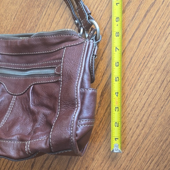 Fossil Brown Leather Shoulder Bag - Picture 7 of 14